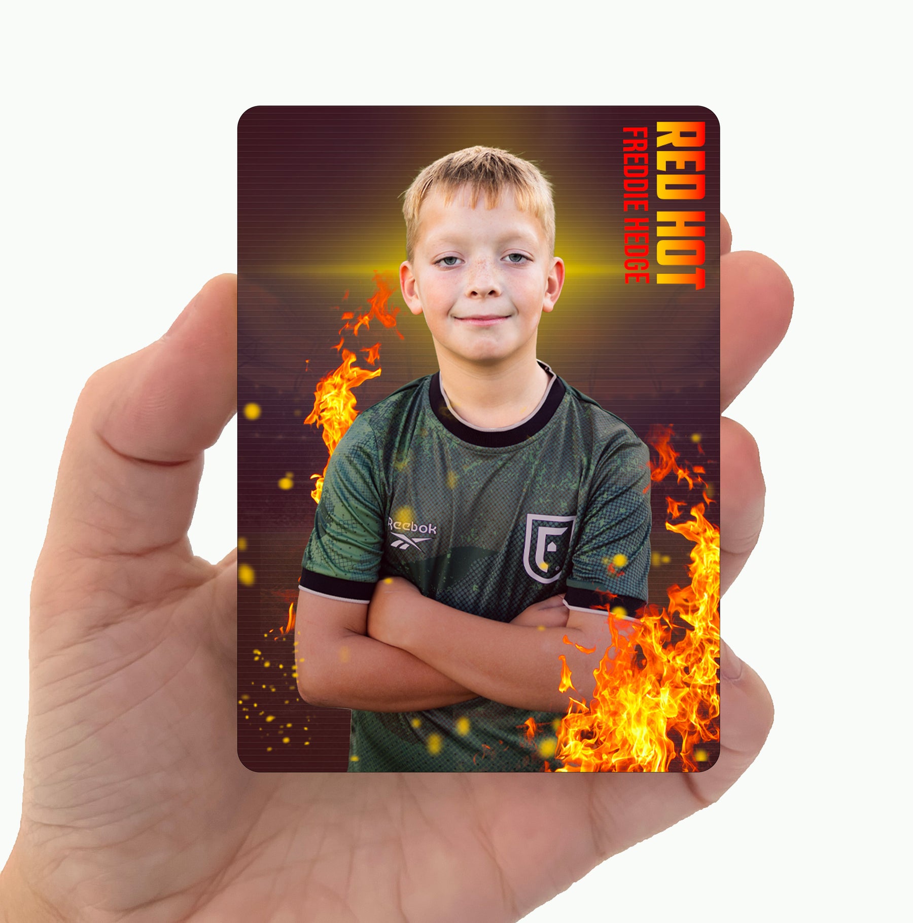 Custom Metal Football Card