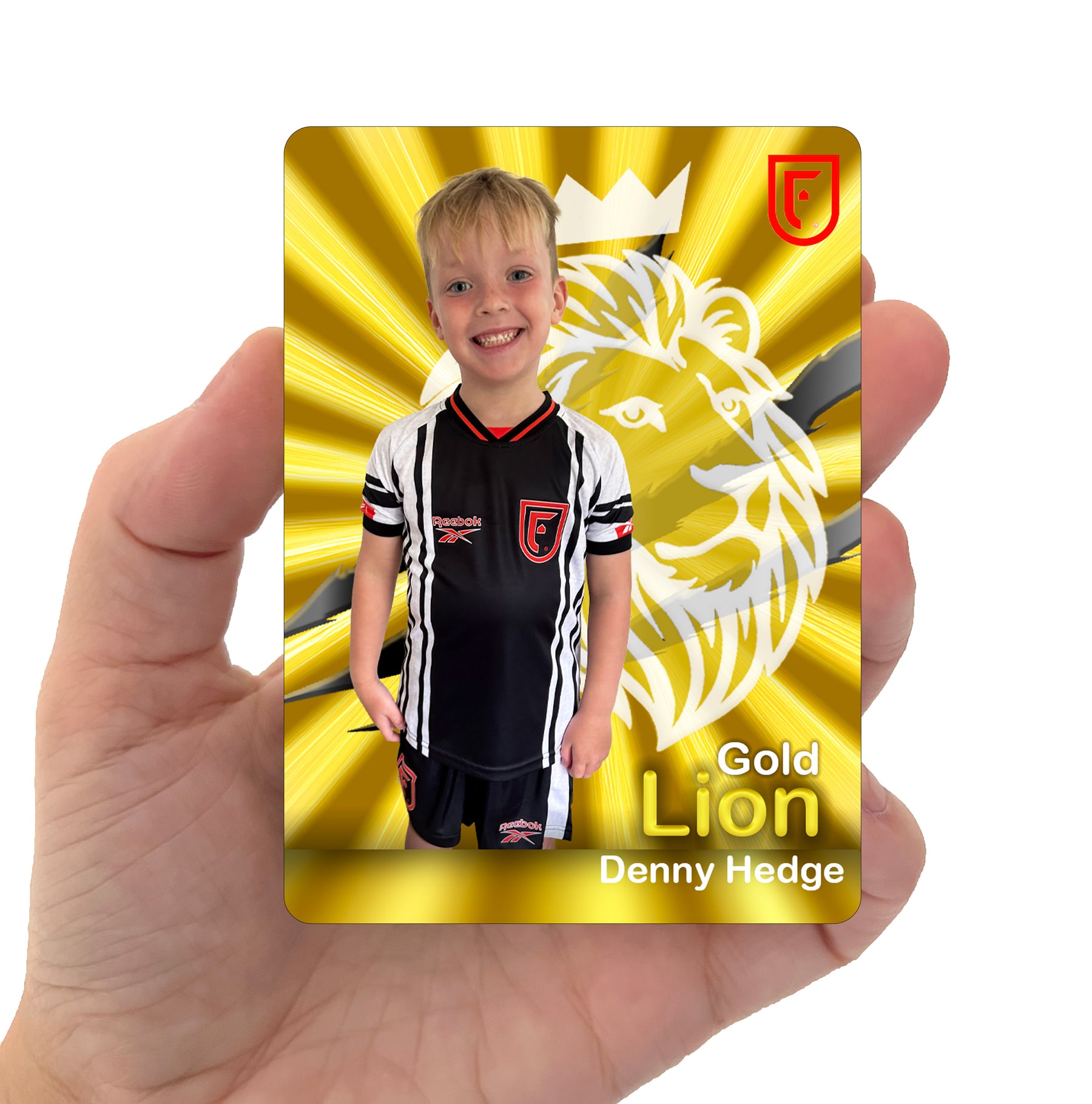 Custom Metal Football Card