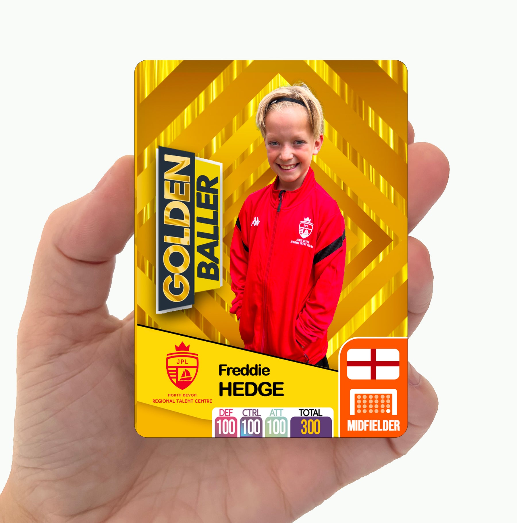 Custom Metal Football Card