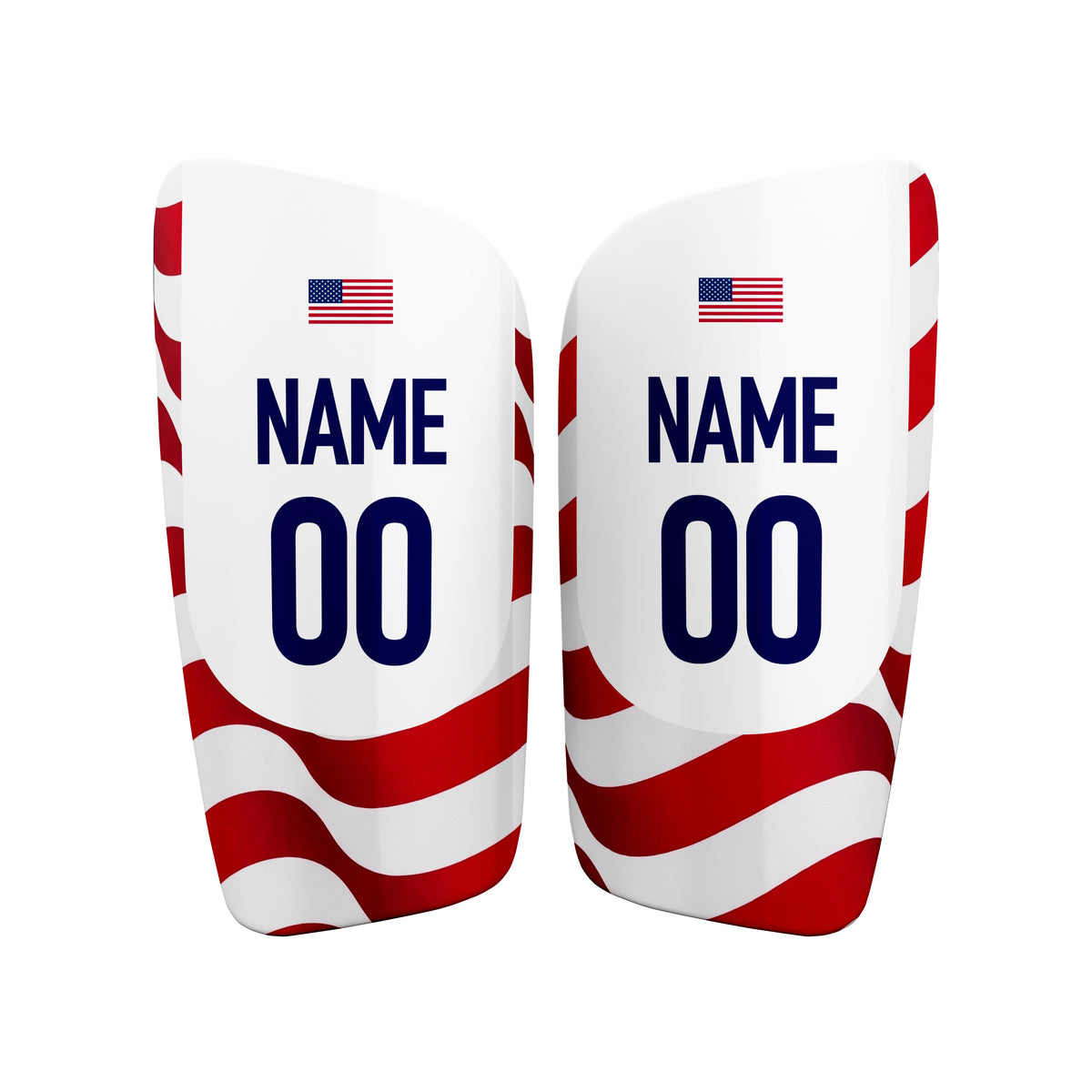 America Soccer Jersey Shin Guards