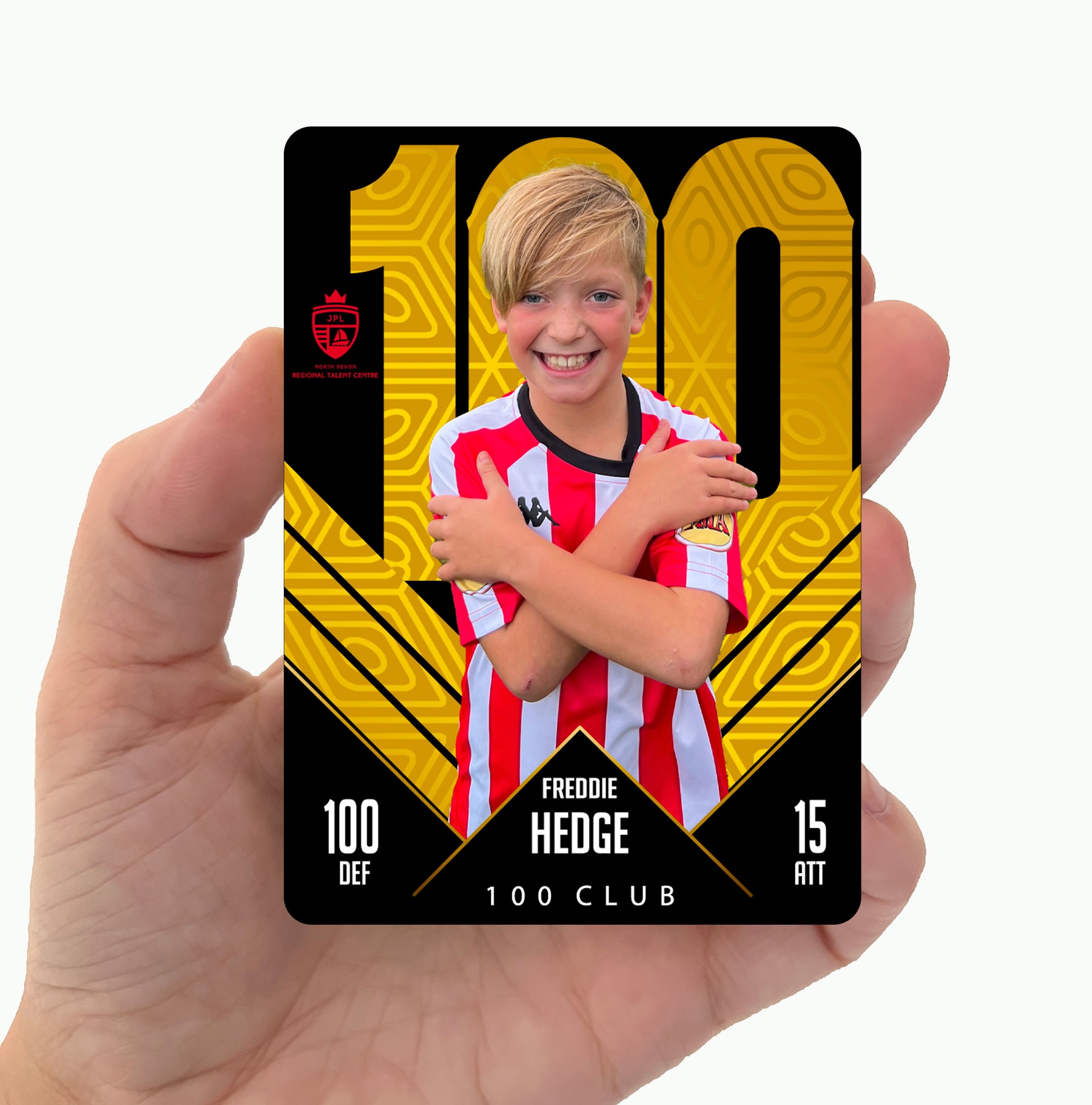 Custom Metal Football Card