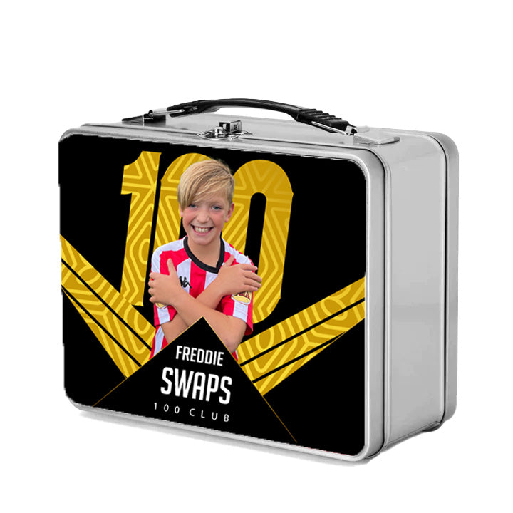Custom Football Card Swaps Tin