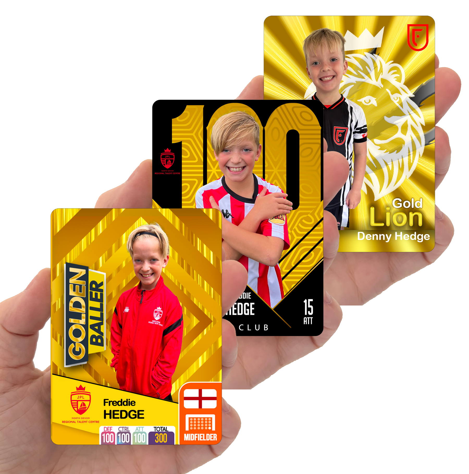 Custom Metal Football Card