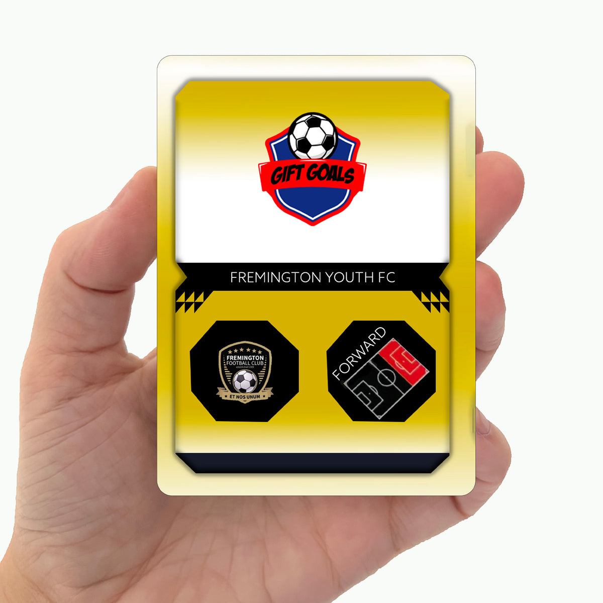 Custom Metal Limited Edition Football Card