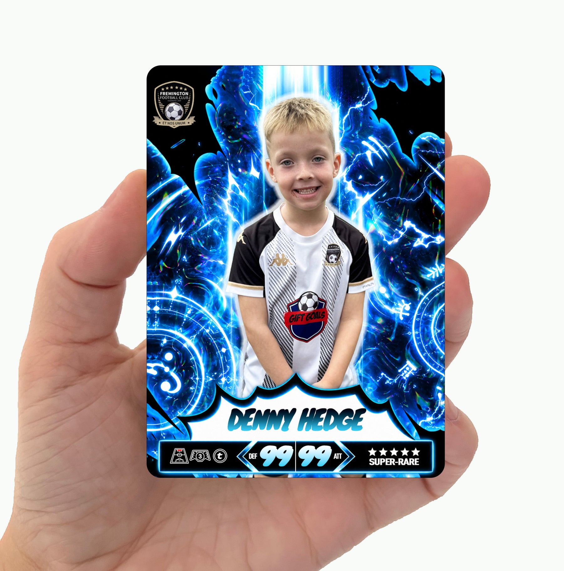 Custom Metal Football Card