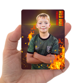 Custom Metal Football Card