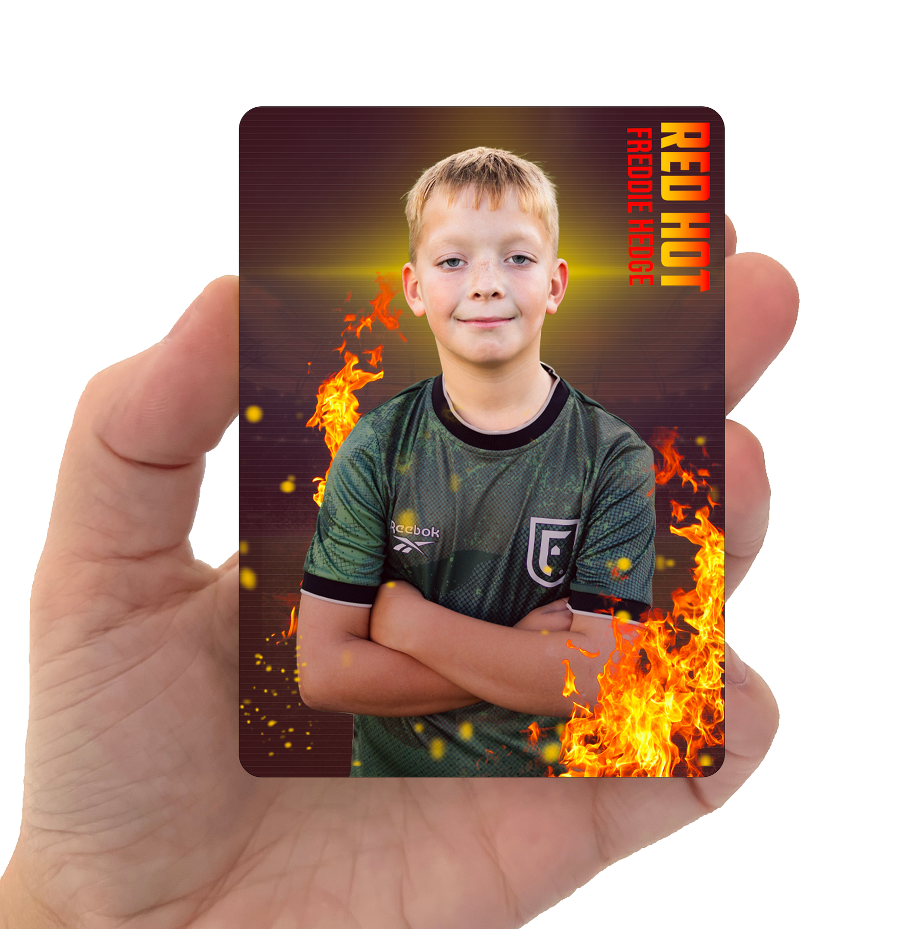 Custom Metal Football Card