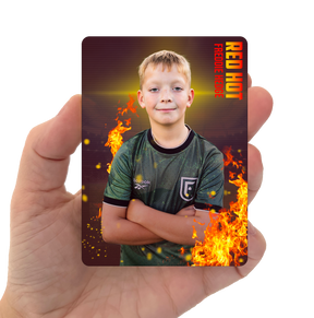 Custom Metal Football Card