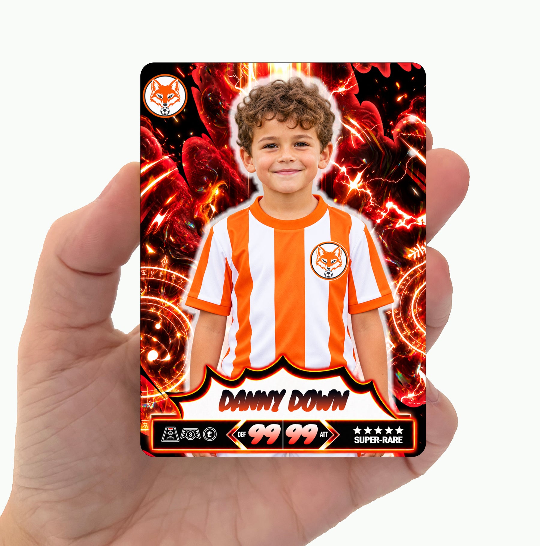 Custom Metal Football Card