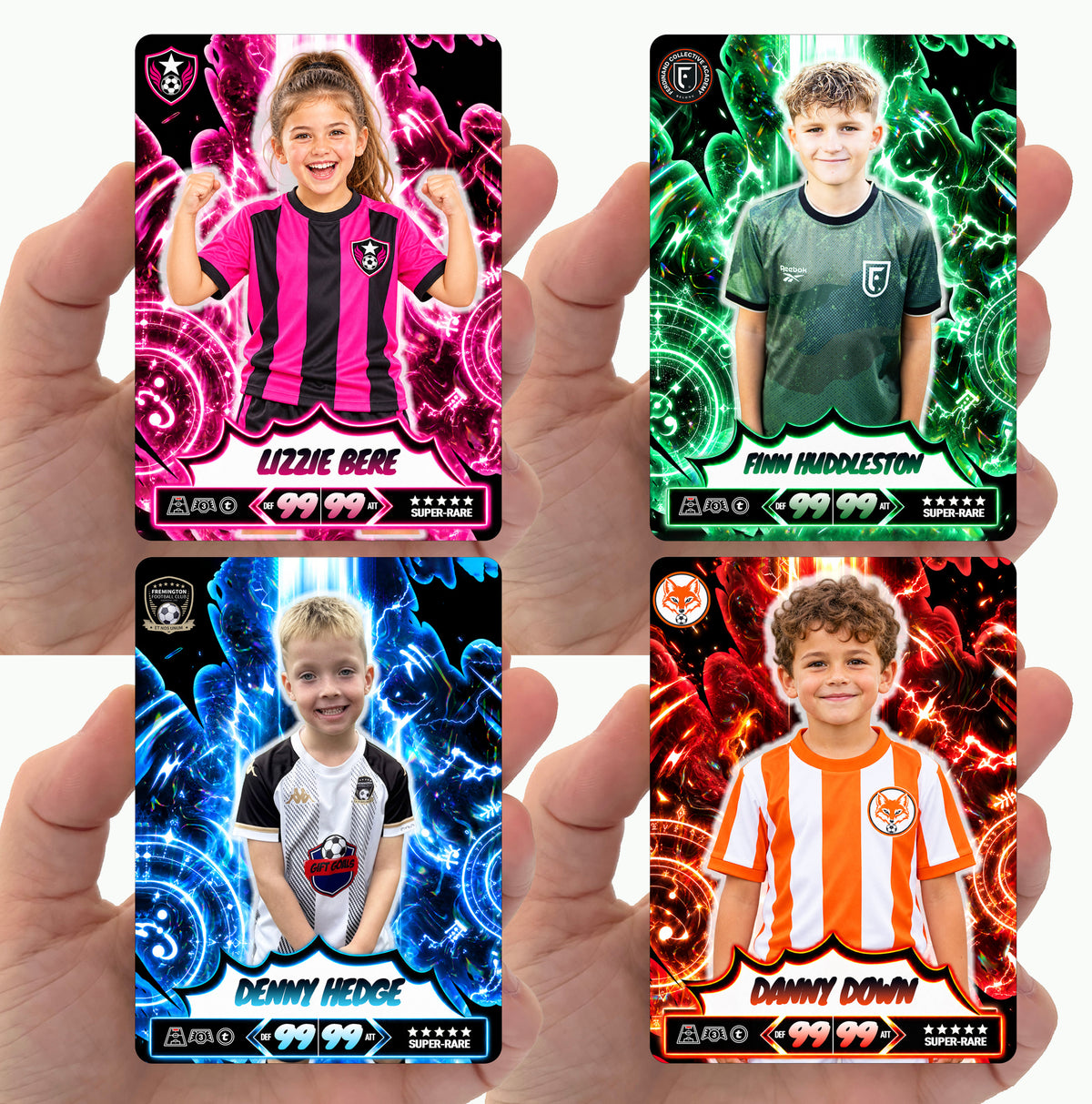 Custom Metal Football Card